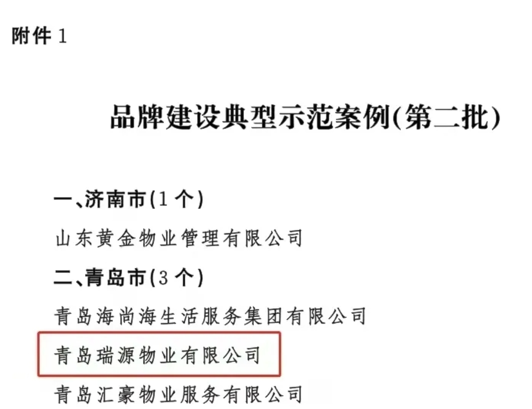 喜報！智慧物業(yè)事業(yè)部?jì)晌飿I(yè)公司榮登山東省住建廳“1266”品牌建設榜